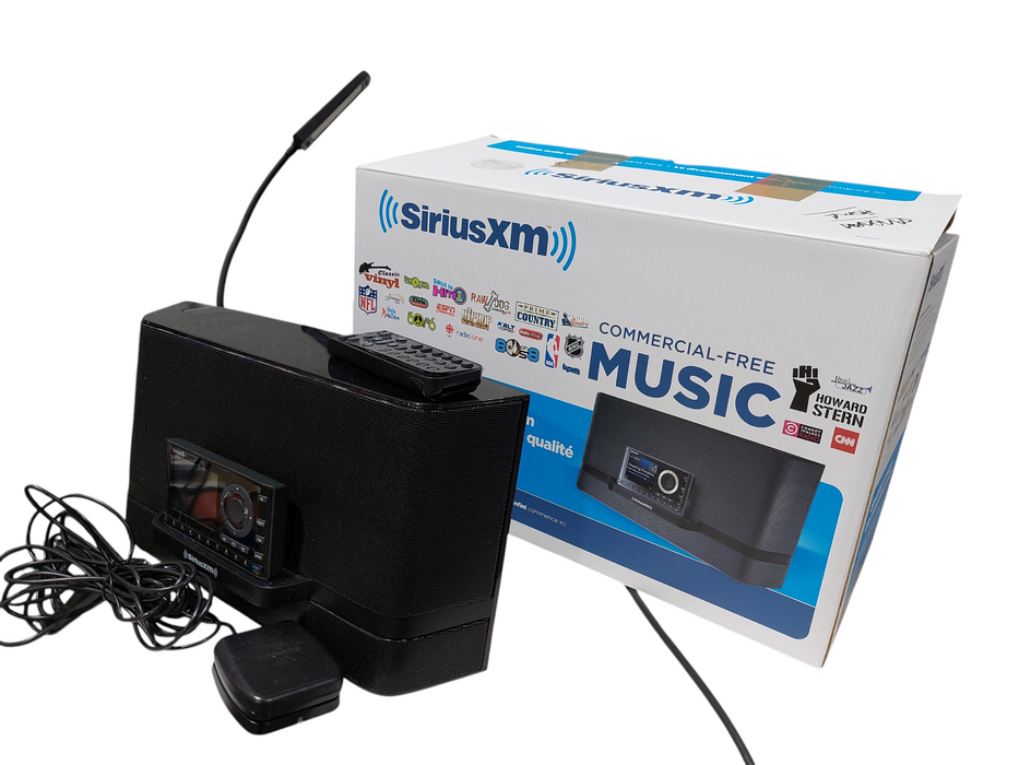 2- Sirius XM Radio Music Stereos Portable Speaker Docks Models: SUBX2C & SUBX3C