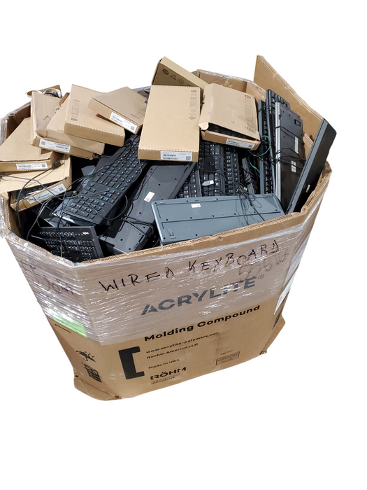 Bin of Assorted Wired Keyboards/Mice (AS-IS) Approx 556lbs