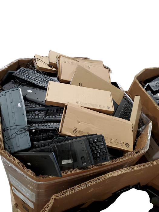 Bin of Assorted Wired Keyboards/Mice (AS-IS) Approx 556lbs