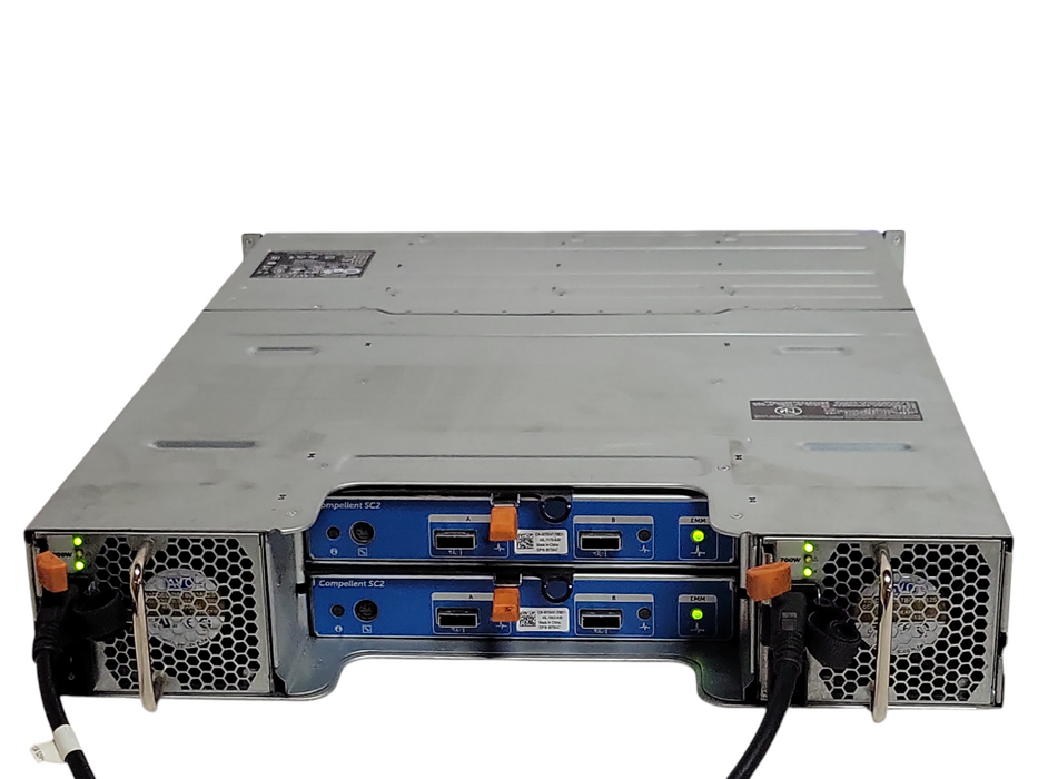 Dell Compellent SC200 12x 3.5" Bay Disk Shelf Dual SC2 Controller, 2x 700W PSU
