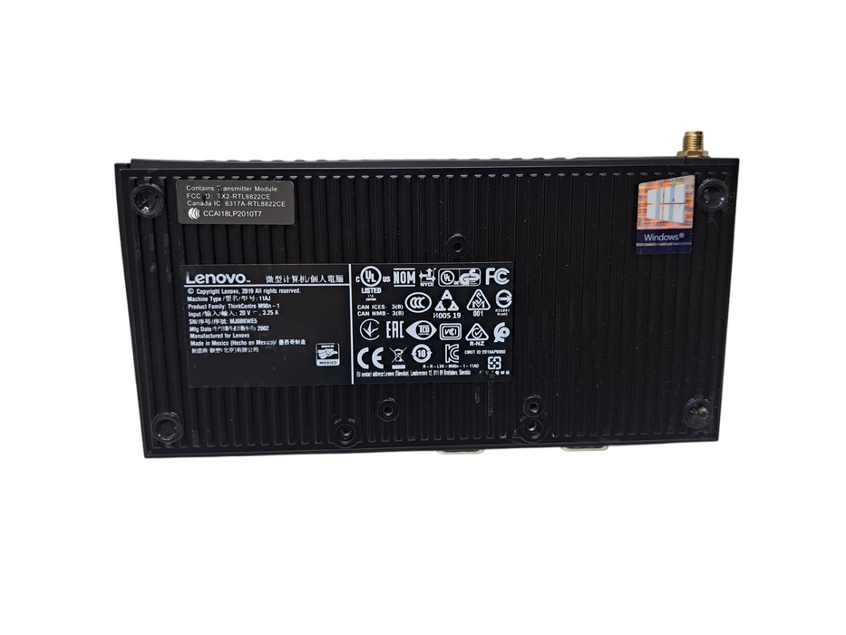 Lenovo ThinkCentre M90n-1 Fanless Intel Core i3-8145U @2.10GHz, 4GB RAM, No HDD
