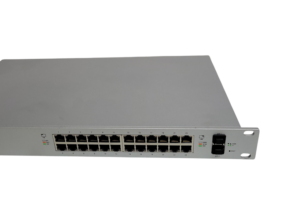 Ubiquiti UniFi US-24-250W 24-Port Gigabit Managed Switch Rack Mountable, READ