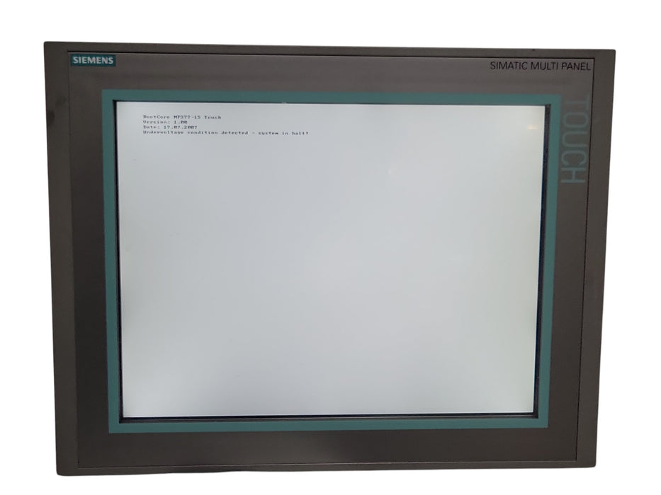SIEMENS 6AV6 644-0AB01-2AX0 SIMATIC MP 377 15" Touch Panel, READ