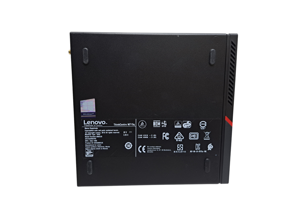 Lenovo ThinkCentre M715q | AMD Ryzen 3 PRO 2200GE, 8GB DDR4, 256GB M.2