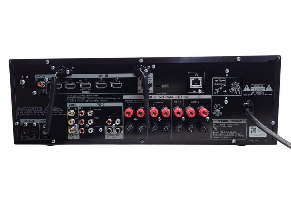 Sony STR-DN860 7.2 Channel AV Receiver Bluetooth 4K HDMI Hi-Res Audio No Remote