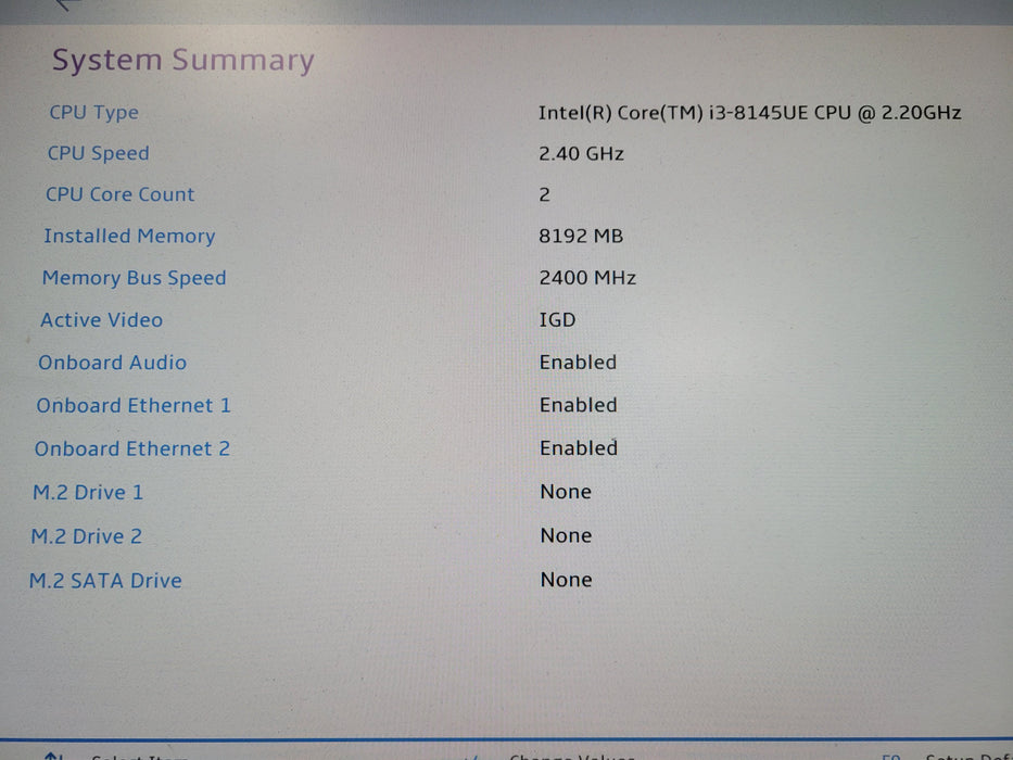 Lenovo ThinkCentre M90n-1 Fanless Intel Core i3-8145U @2.10GHz, 8GB RAM, No HDD