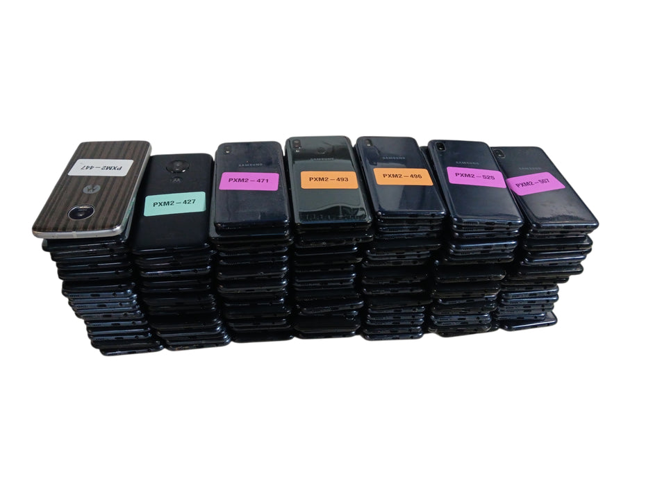 Lot of 137x Android Phones [Samsung/Motorola | B Condition][PXM2-8]