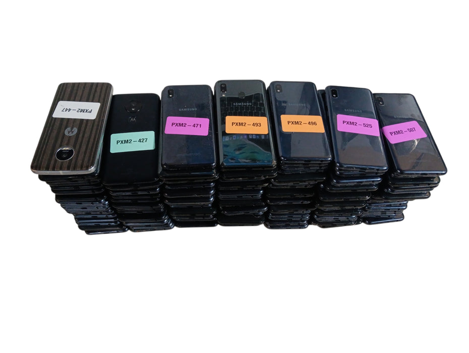 Lot of 137x Android Phones [Samsung/Motorola | B Condition][PXM2-8]