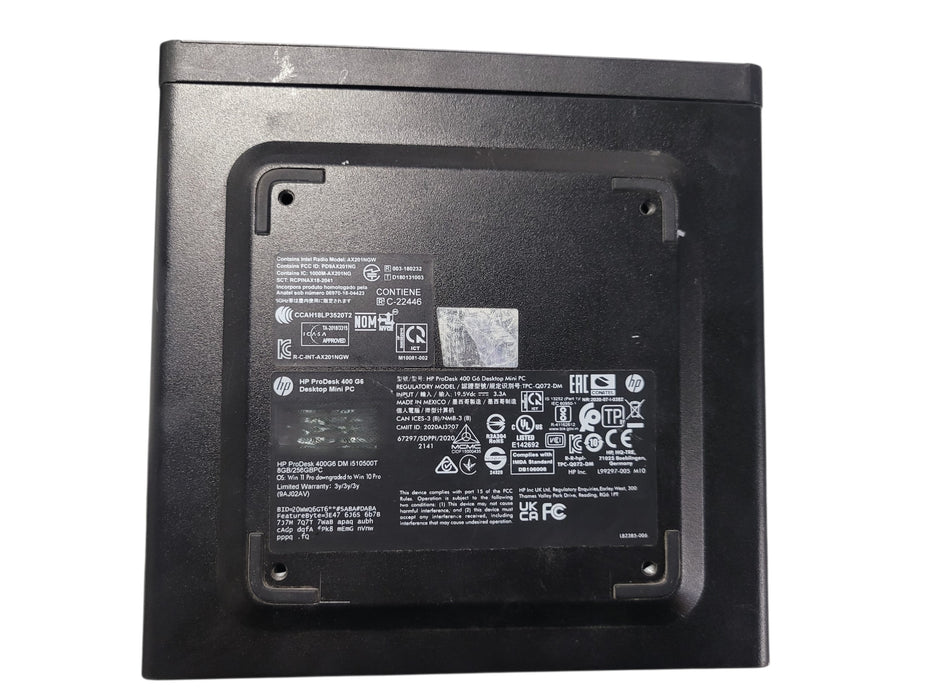 HP ProDesk 400 G6 | i5-10500T @2.30GHz 8GB DDR4 256GB NVMe