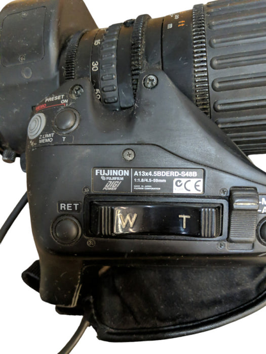Fujinon A13x4.5BDERD-S48B 1:1.8/4.5-59mm Super Wide TV Zoom Lens