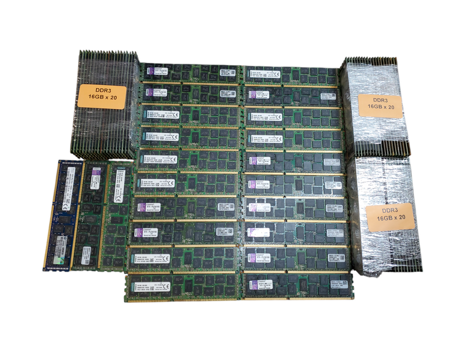 Lot of 83x, Assorted 16GB DDR3 Server RAM