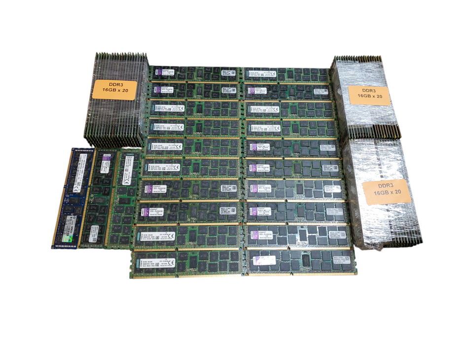 Lot of 83x, Assorted 16GB DDR3 Server RAM