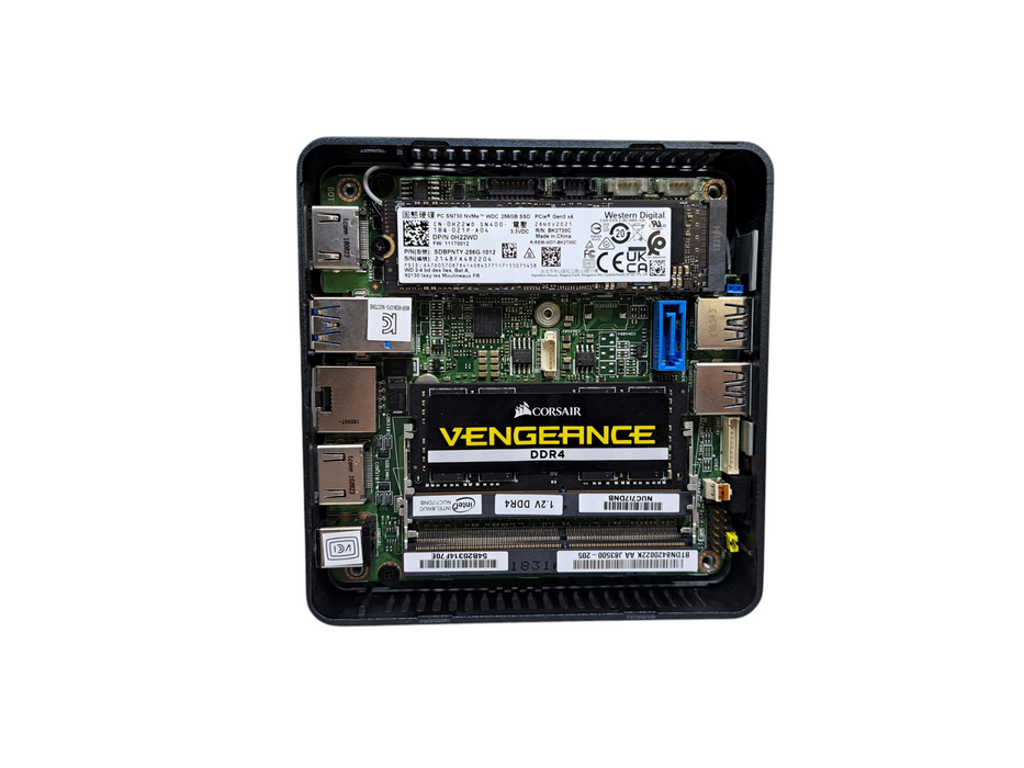 Intel NUC7i7DNK Mini PC | Intel Core i7-8650U @1.90GHz, 16GB DDR4, 256GB NVMe