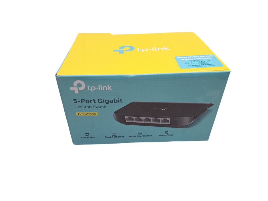 TP-Link TL-SG1005D | 5-Port Gigabit Desktop Switch (Open Box)