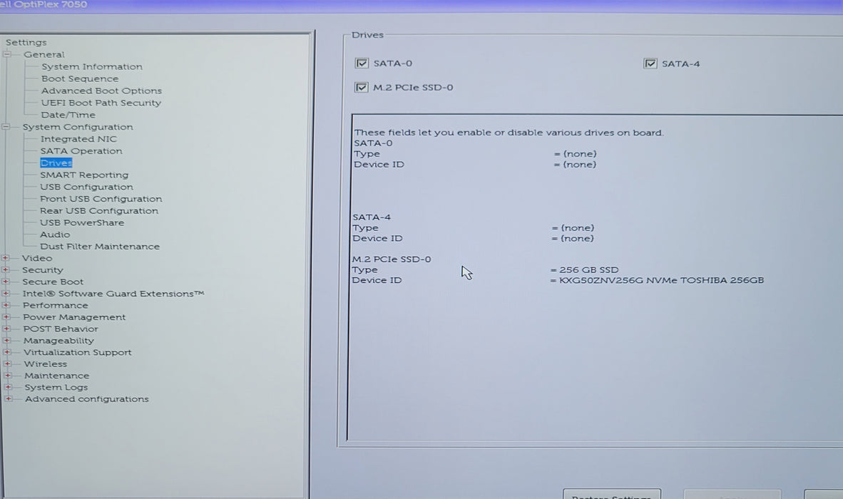 Dell Optiplex 7050 Micro Core I5-7500T 2.70GHz 8GB DDr4 256GB SSD Wi-Fi, READ