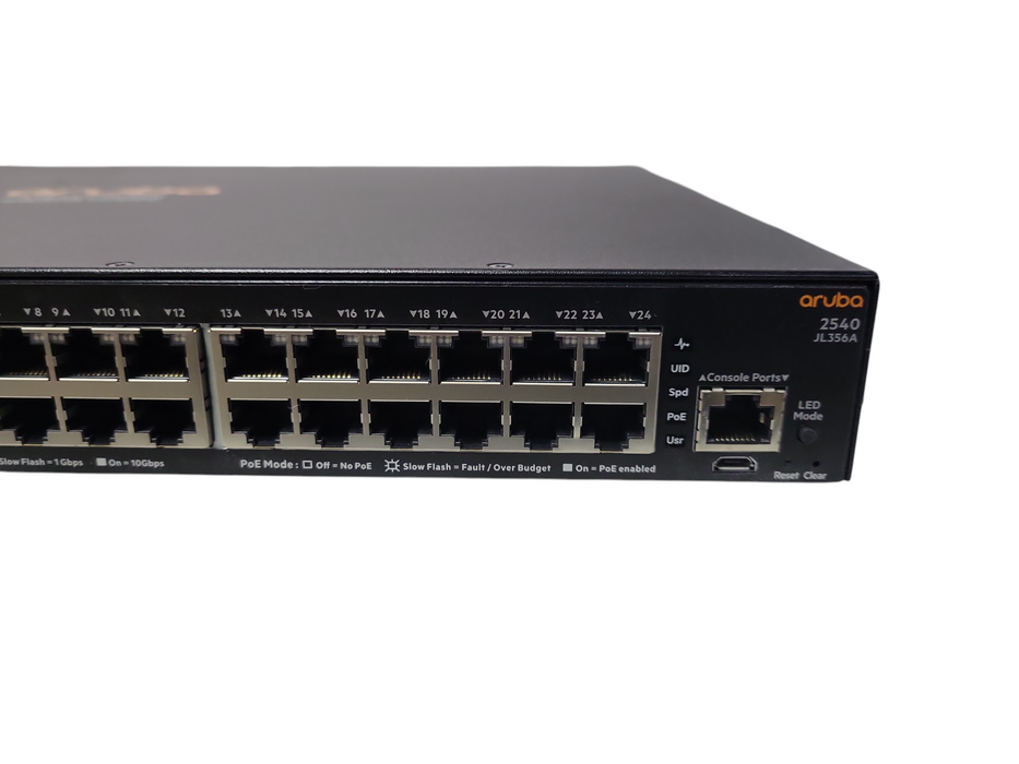 HPE Aruba 2540 24x-1GbE PoE+ 4x-1/10GbE SFP+ Network Switch JL356A