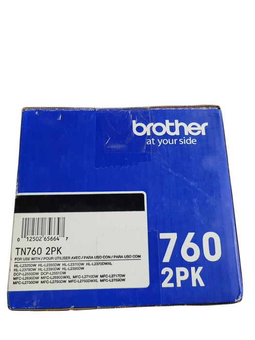 Brother TN760 2PK Toner Genuine