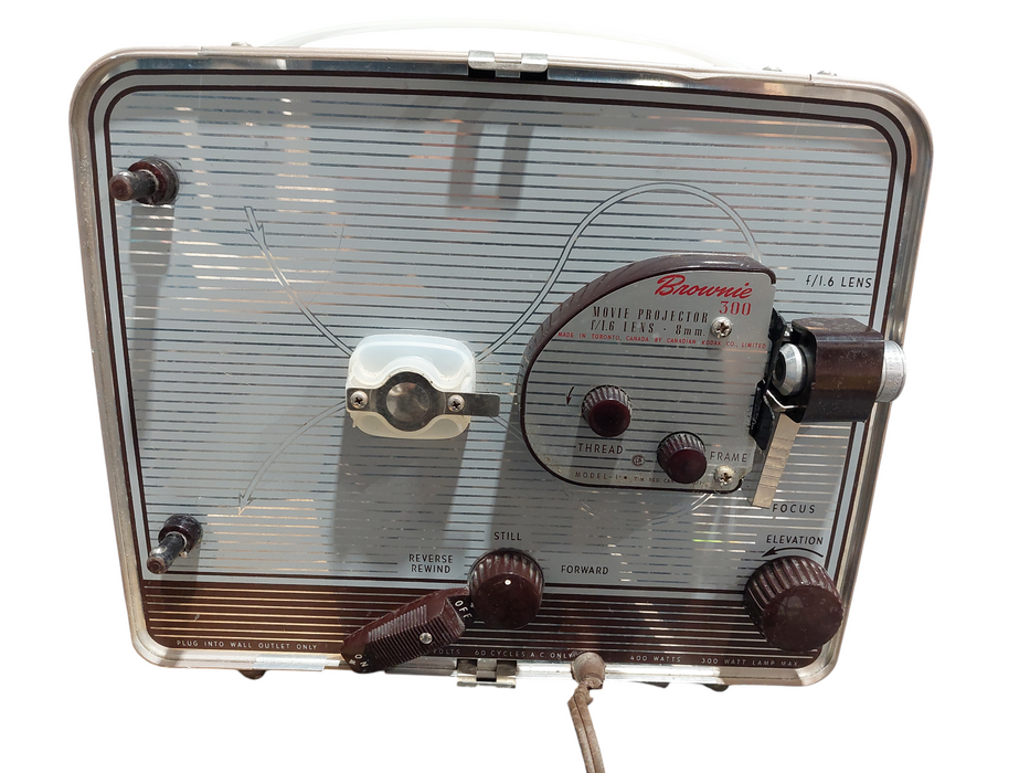 Brownie 300 Movie Projector f/1.6 Lens 8MM Kodak Model: 1