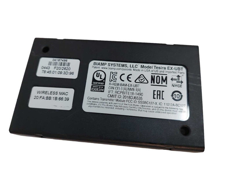Biamp Tesira Model: EX-UBT Expander Bluetooth  Q=