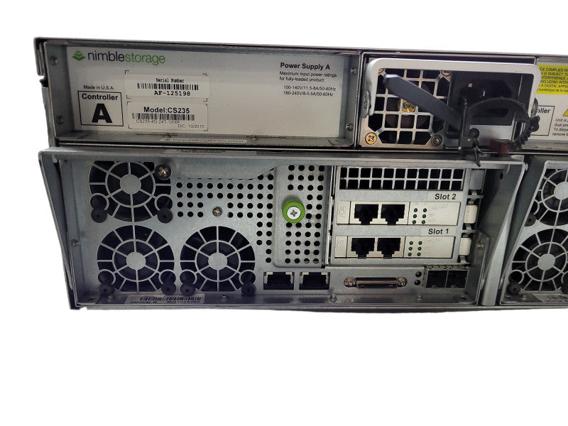 Nimble Storage CS200,400,ES1 3U Array, 2x SAS Controllers, 16x 3.5\\" Bays $