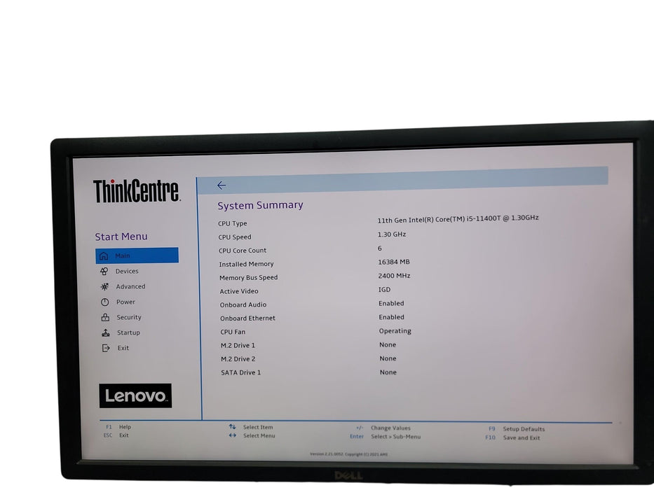 Lenovo ThinkCentre M70q Gen 2 11th Gen Micro i5 - 11400T @ 1.30GHz 16GB DDR4 Ram