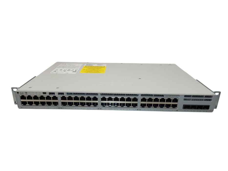 Cisco Catalyst C9200L-48P-4G-E V01 48-Port Full PoE+ Gigabit Switch