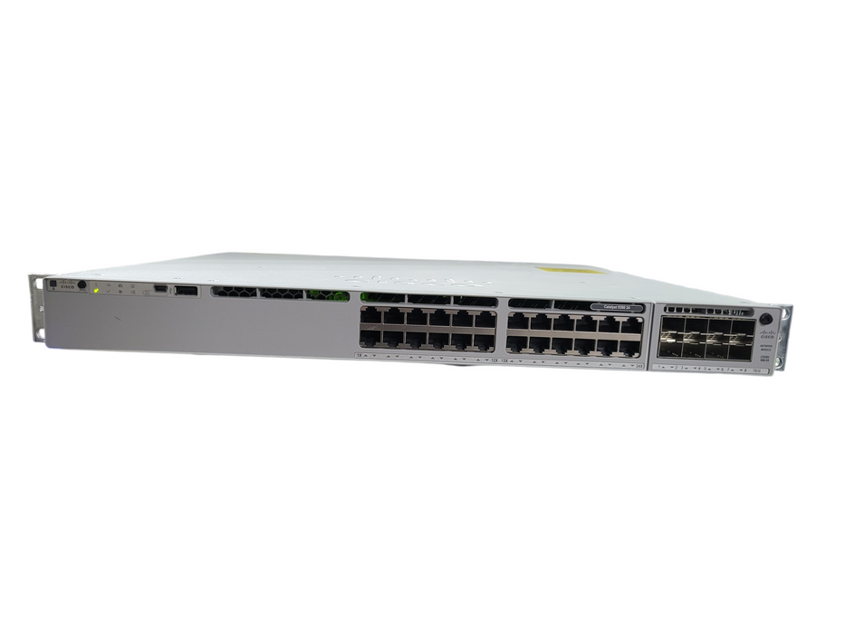 Cisco Catalyst C9300-24T 24-Port Gigabit Ethernet Switch – Factory Reset, Clean