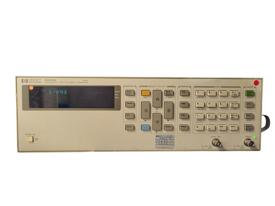 KEYSIGHT AGILENT HP 3324A Synthesizer/Function Sweep Generator 21MHz