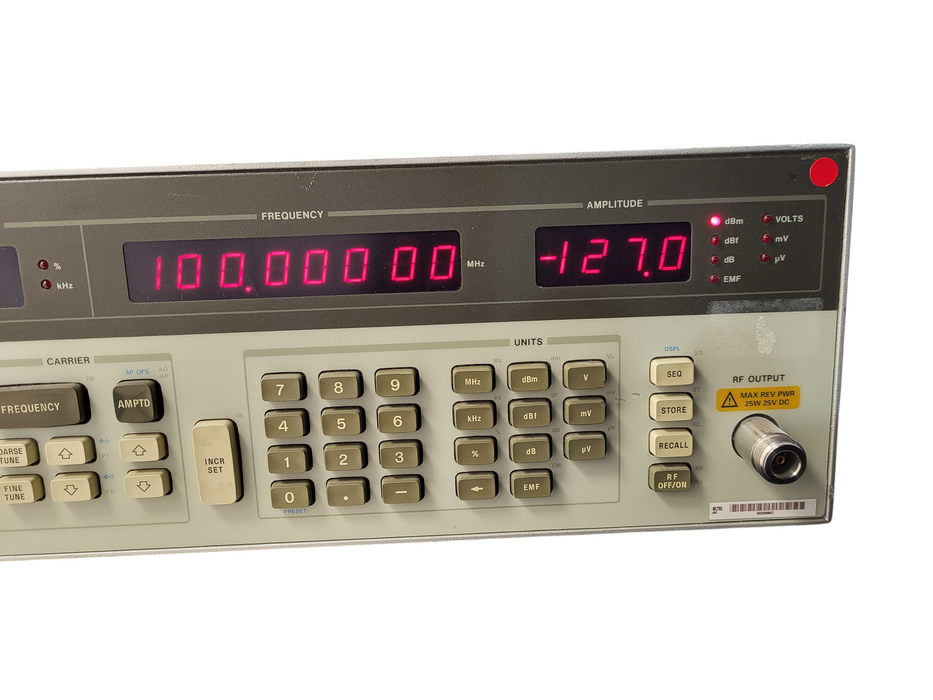 HP Hewlett Packard 8656B Signal Generator 0.1 - 990 MHz RF Synthesized Source