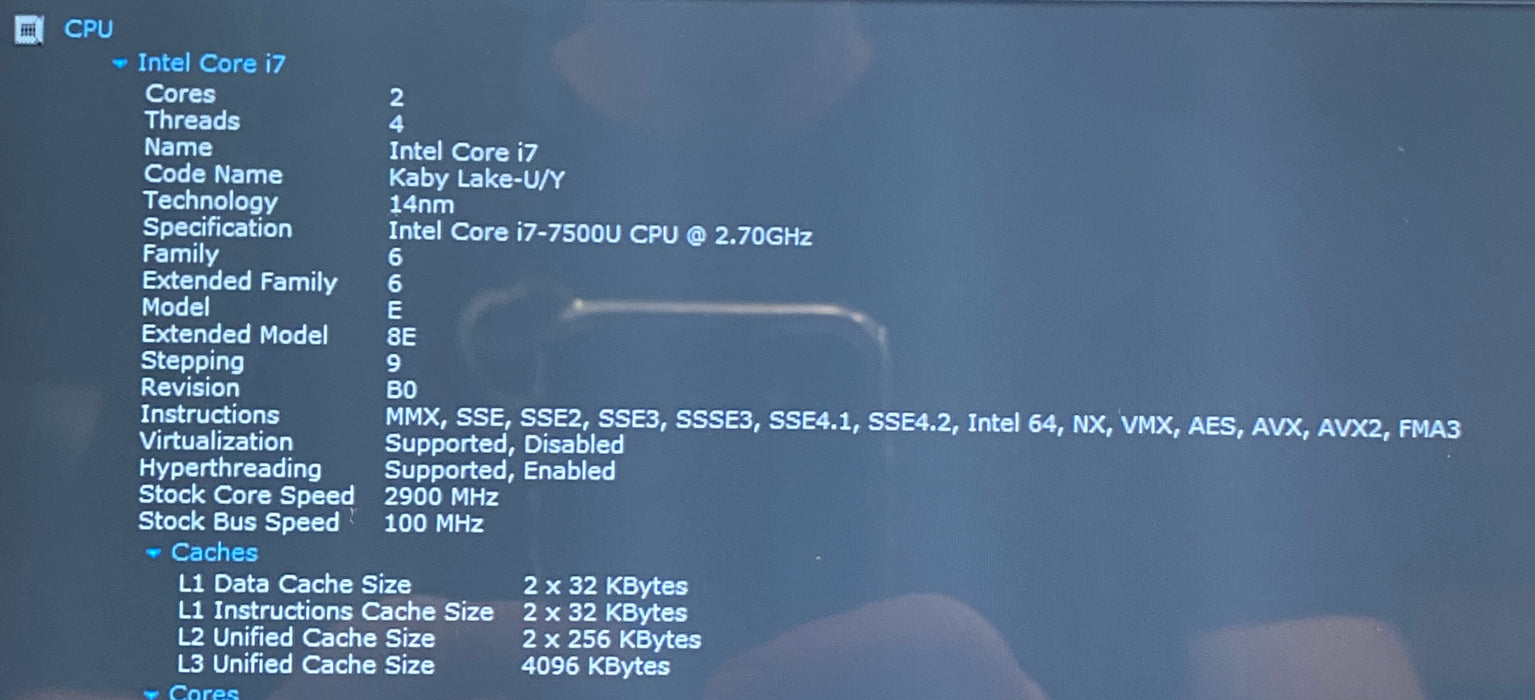 HP SPECTRE x360 Convertible 15 TOUCH i7-7500U 2.70GHz 16GB RAM 256GB SSD READ