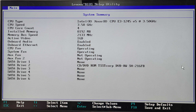 Lenovo ThinkStation P310, Xeon E3-1245 v5 3.50GHz, 8GB DDR4, No HDD Q