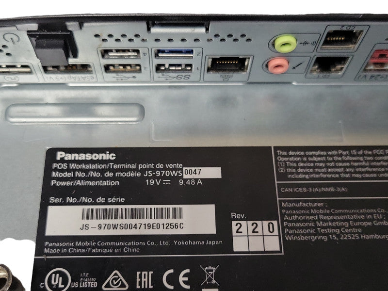 Panasonic POS Workstation Terminal JS-970WS0047 only, No Screen, READ _