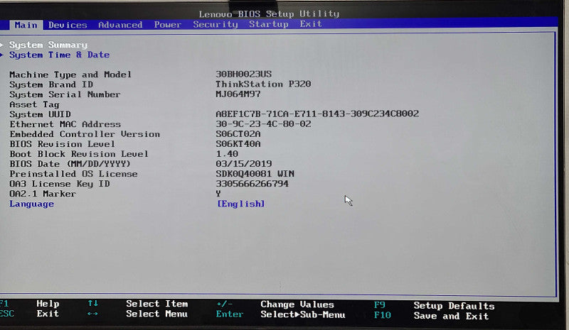 Lenovo ThinkStation P320, Xeon E3-1245 v5 3.50GHz, 8GB DDR4, No HDD Q