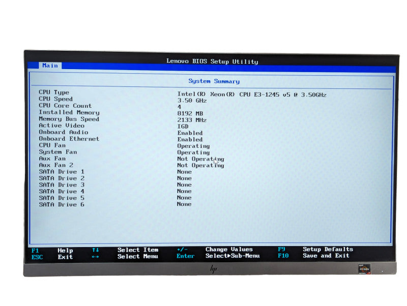 Lenovo ThinkStation P310 Intel Xeon E3-1245 v5 @ 3.50GHz, 8GB RAM  Q-