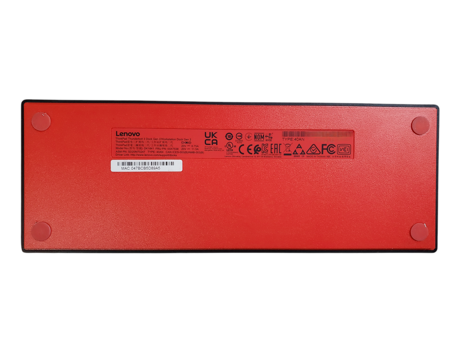 Lenovo ThinkPad Thunderbolt 3 Dock Gen 2/Workstation Dock Gen 2 - 40AN DK1841