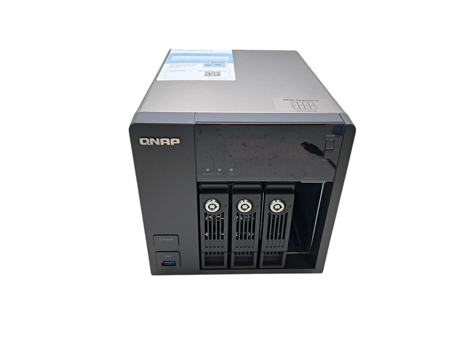 QNAP TS-453 PRO-8G | 4-Bay Network Attached Storage NAS w/ 1x 3TB HDD, 3x Caddy