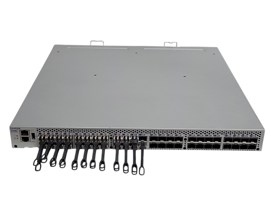 Brocade EMC 6510 48-Port (24 Active) 16Gb FC EM-6510-24-16G-R, 23 x SFP, 2x PSU