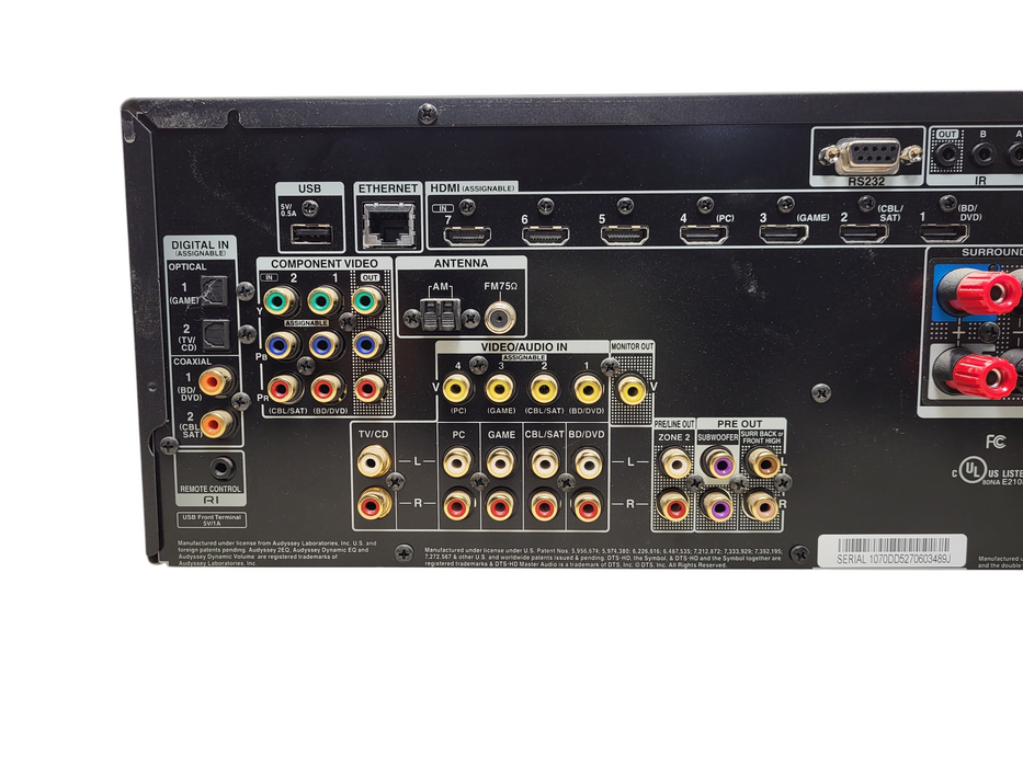Integra DTR-20.4 5.2 Channel AV Receiver Tested | NO REMOTE