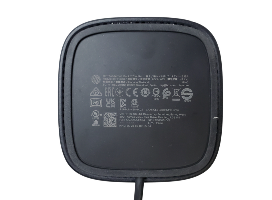 HP Thunderbolt Dock 120W G4 HSN-IX03  - No Adapter