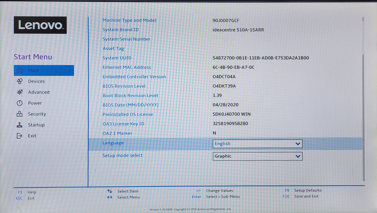 Lenovo IdeaCentre 510A-15ARR , Ryzen 5 3400G, 16GB DDR4, No HDD