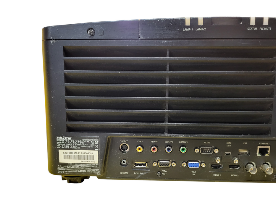 Christie DHD675-E Dual Lamp Projector No lens READ