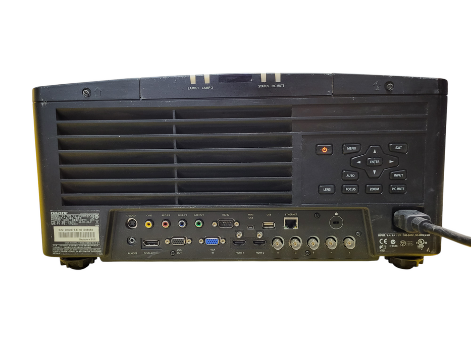 Christie DHD675-E Dual Lamp Projector No lens READ