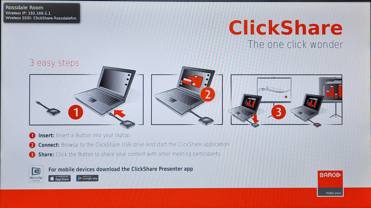 Barco R9861005NA ClickShare CSC-1 Wireless Presentation System