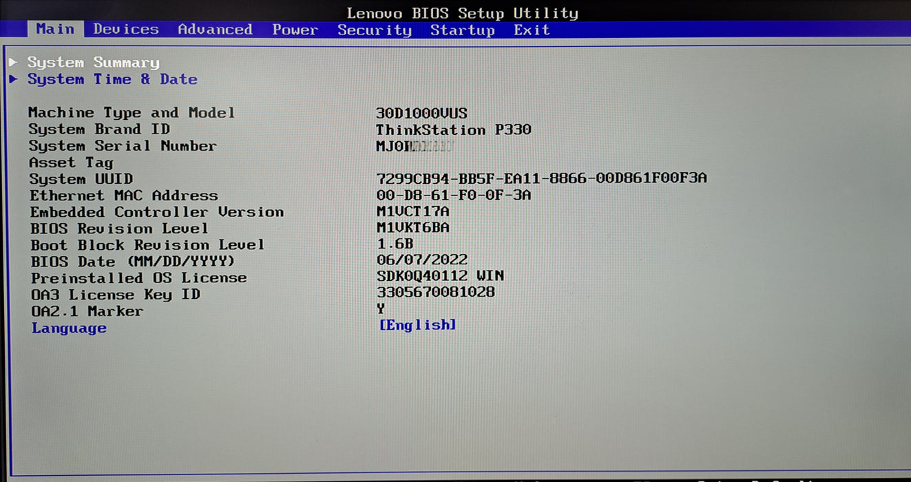 Lenovo ThinkStation P330 SFF | Xeon E-2224G @3.50GHz, 8GB DDR4, 256GB NVMe