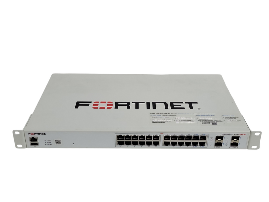 Fortinet FS-124F-FPOE 24-Port Gigabit Ethernet FortiSwitch, READ