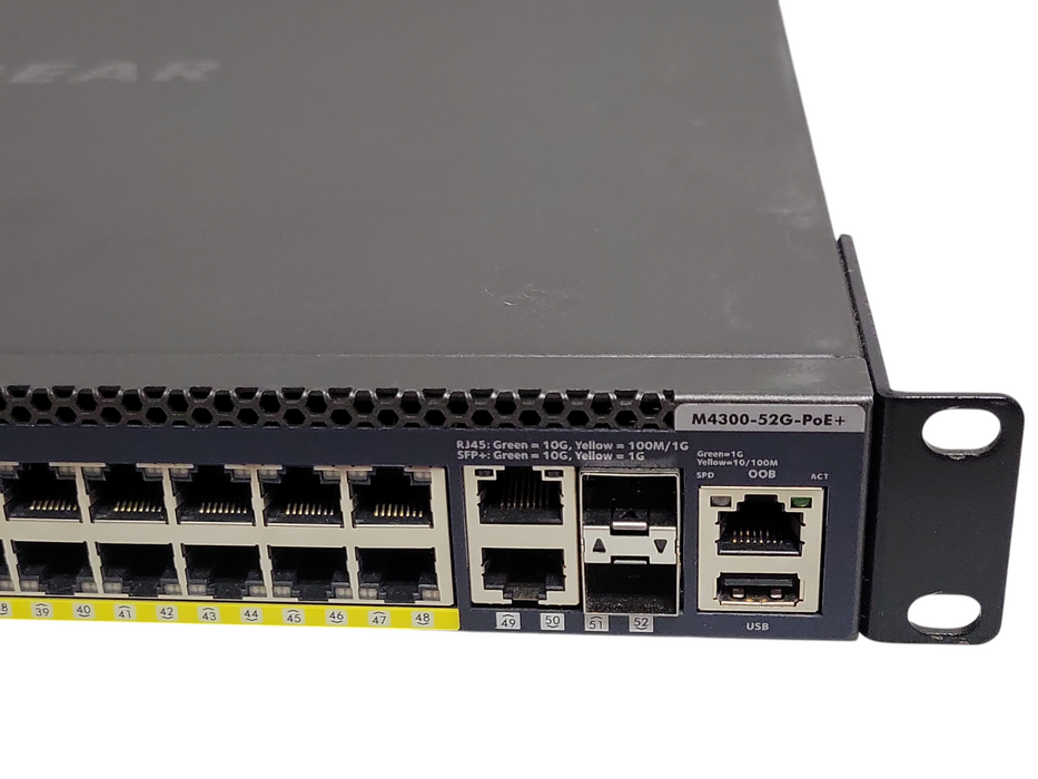 Netgear GSM4352PS M4300-52G-PoE+ 48-Port Gigabit PoE+ Network L3 Switch