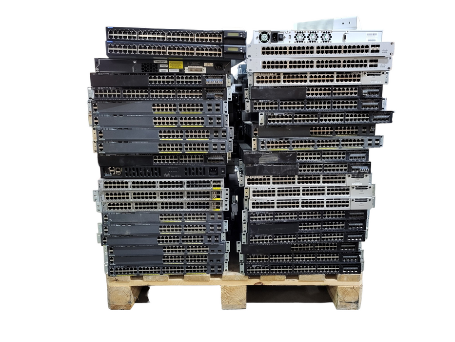 Lot of 119x Various Brands assorted Switches and Firewalls/Router READ