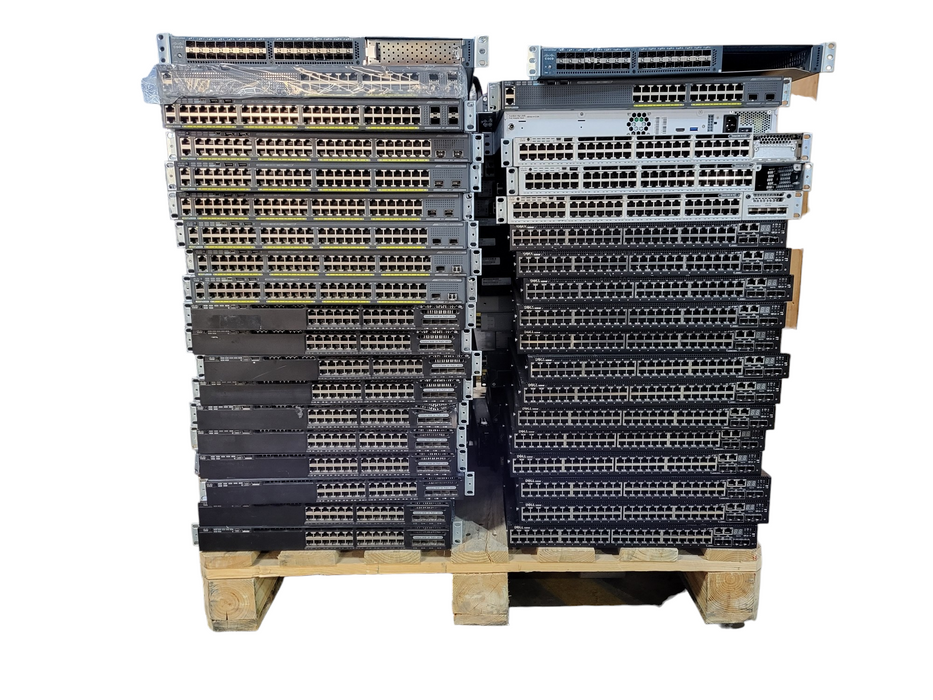 Lot of 119x Various Brands assorted Switches and Firewalls/Router READ
