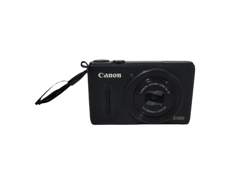 Canon PowerShot S100 12.1MP Digital Camera Black PC 1675| No Batteries