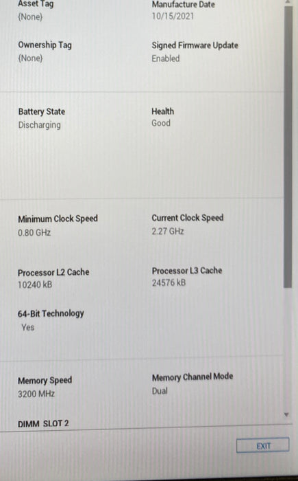 Dell XPS 15 9510 i7-11800H RTX 3050 4GB GPU 16GB RAM 256GB SSD No Power Adapter